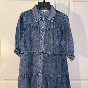 Baevely MidLength Acid Blue Dress - Medium